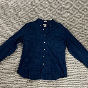 J. Crew Blue Plaid Casual Button Down Shirt